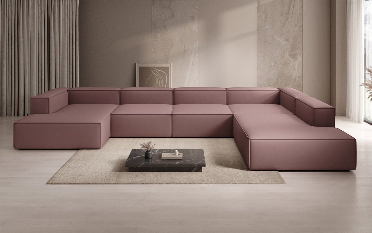 Luxuriöses Designer U-Form Ecksofa XXL – Modernes Stoffsofa für Wohnzimmer