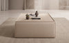 Lesley Bouclé Multifunktions-Hocker: Eleganter Couchtisch mit Verstecktem Stauraum