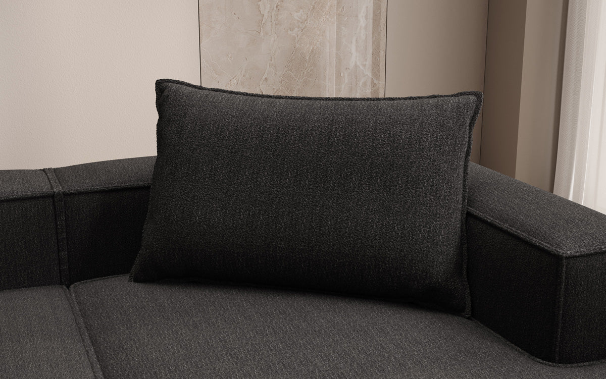 Lesley Bouclé Zierkissen 45x80 cm – Weich, Gemütlich, Stilvoll für Sofa & Bett