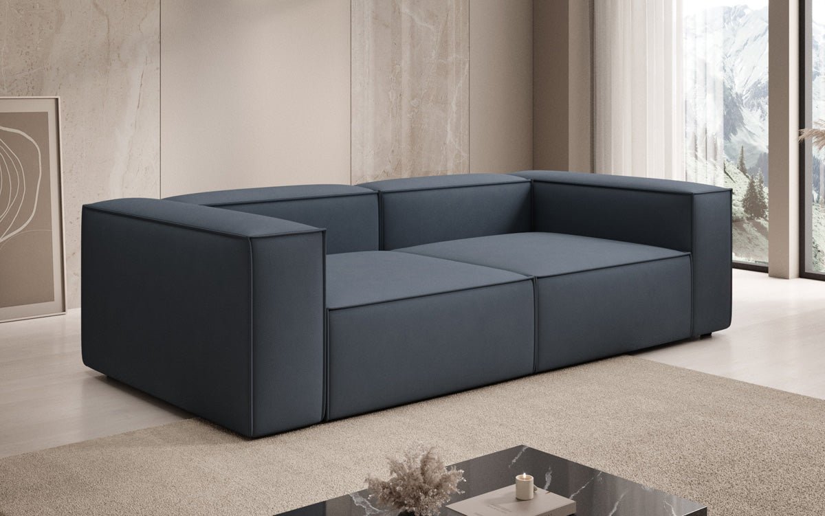 Luxuriöses Designer Sofa Lesley 3-Sitzer: Modern, Komfortabel & Vielseitig in Stoff