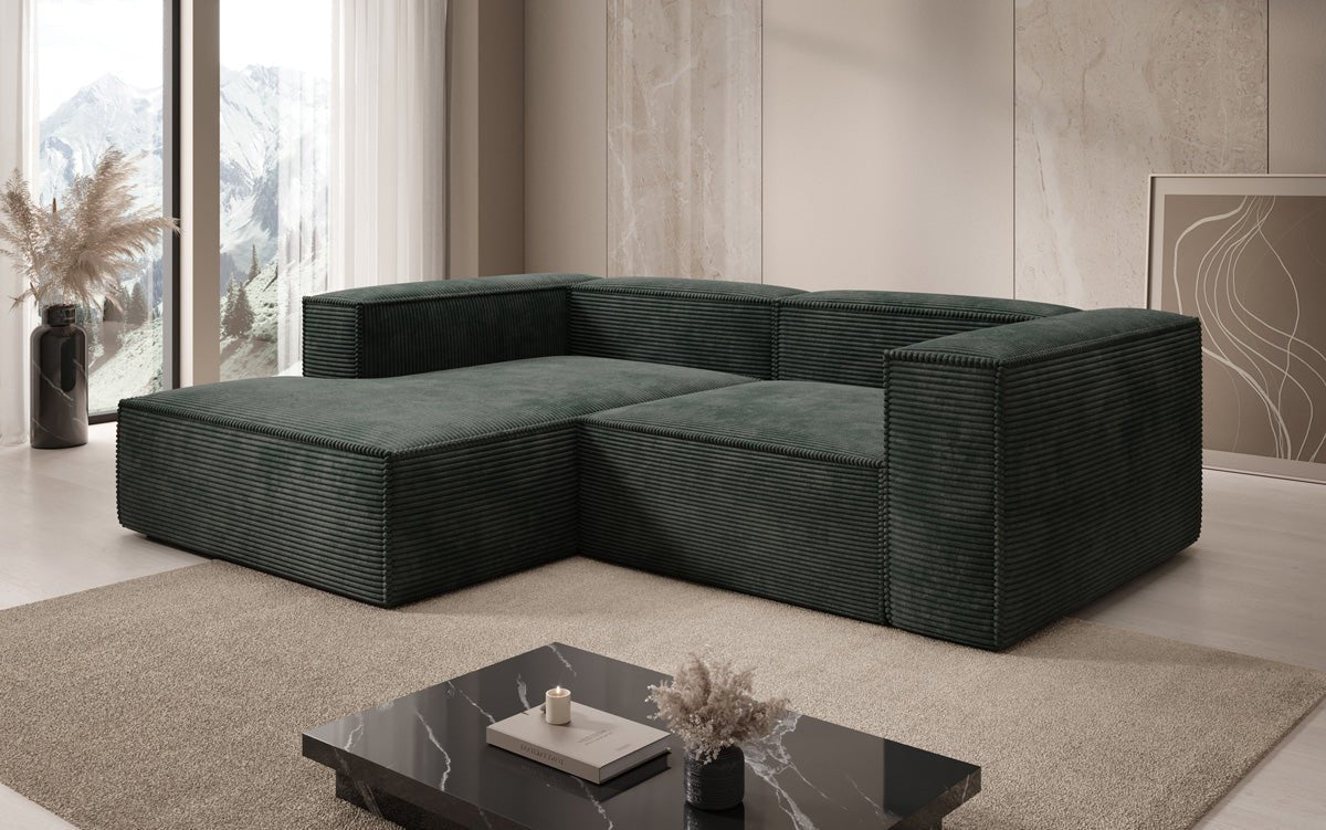 Lesley L-Form Designer Sofa aus Cord: Stilvolle Gemütlichkeit für Ihr Wohnzimmer