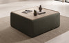 Lesley Bouclé Multifunktions-Hocker: Eleganter Couchtisch mit Verstecktem Stauraum