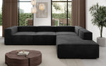 Lade das Bild in den Galerie-Viewer, Luxuriöses L-Form Samt-Sofa Lesley mit langer Ottomane, modernes Design
