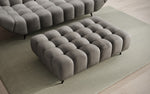 Lade das Bild in den Galerie-Viewer, Luxuriöser Samt Beistellhocker Amora – Eleganter, Moderner Sitzhocker mit Komfort-Design
