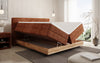 Elegantes Nero Boxspringbett: Komfort, Stauraum, LED-Beleuchtung, USB-Anschluss