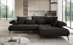 Lade das Bild in den Galerie-Viewer, Luxuriöses Designer L-Sofa Sydney Bouclé mit Elektrischer Schlaffunktion &amp; Stauraum
