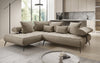 Elegantes Designer L-Sofa Sydney: Elektrische Schlaffunktion, Samtbezug, Großzügiger Stauraum