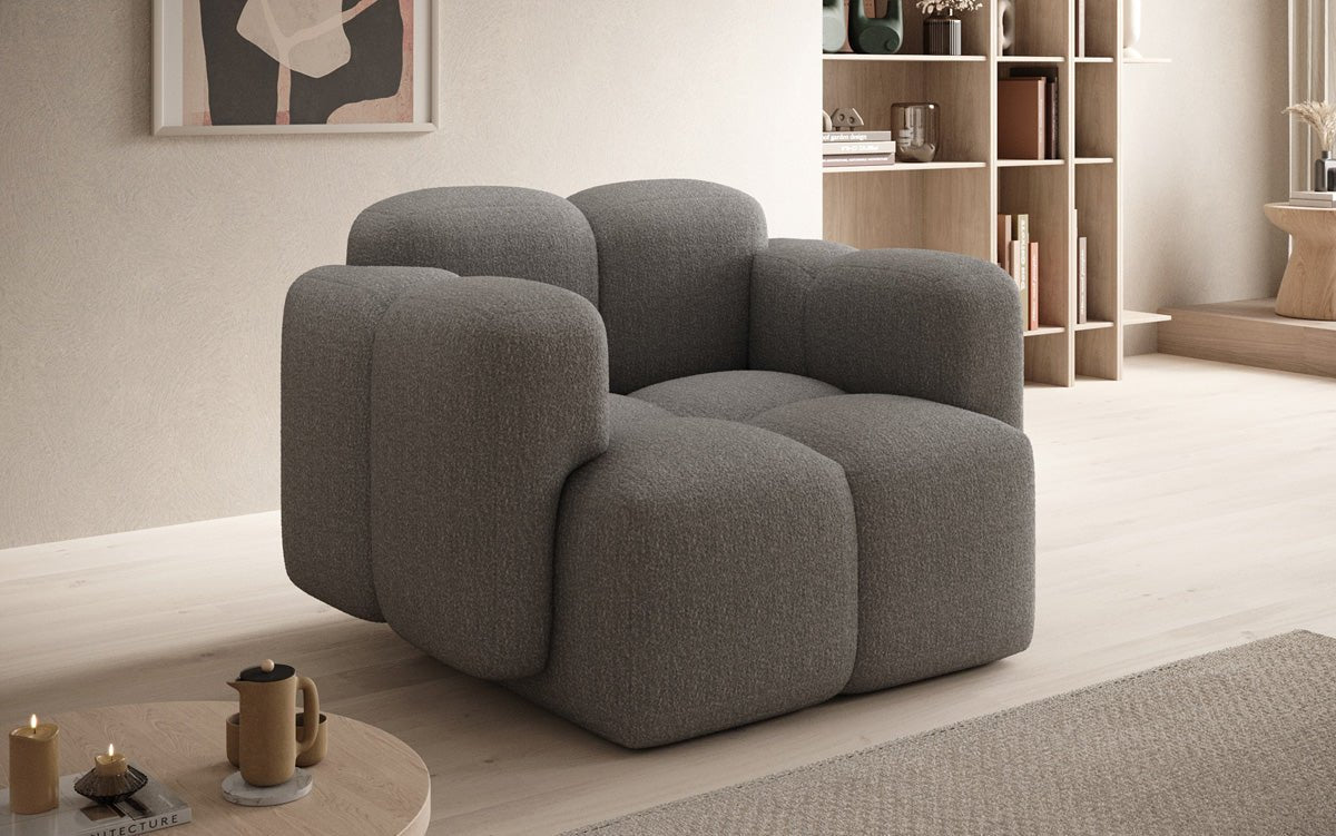 Eleganter Celly Bouclé Designersessel: Komfort und Stil für Ihr Wohnzimmer