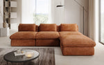 Lade das Bild in den Galerie-Viewer, Gemütliches Designer L-Sofa Cuddle aus Cordstoff – Modernes Ecksofa Wohnzimmer
