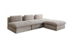 Gemütliches Designer L-Sofa Cuddle aus Cordstoff – Modernes Ecksofa Wohnzimmer
