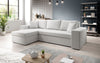 Luxuriöses Designer Ecksofa Denver Bouclé: Schlaf- und Klappfunktion für modernes Wohnen