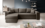 Lade das Bild in den Galerie-Viewer, Denver Designer-Ecksofa: Multifunktional, Gemütlich, Stoffbezug mit Schlaf- und Klappfunktion
