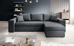 Lade das Bild in den Galerie-Viewer, Denver Designer-Ecksofa: Multifunktional, Gemütlich, Stoffbezug mit Schlaf- und Klappfunktion
