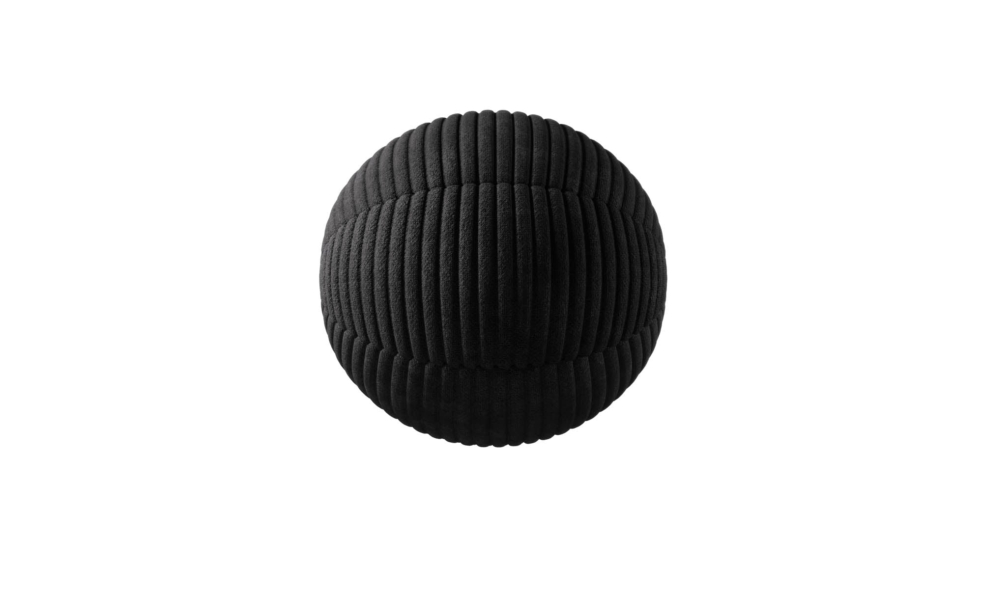 Luxuriöses Rundes Cord-Zierkissen Globe Ø28cm für Stilvolle Wohnakzente