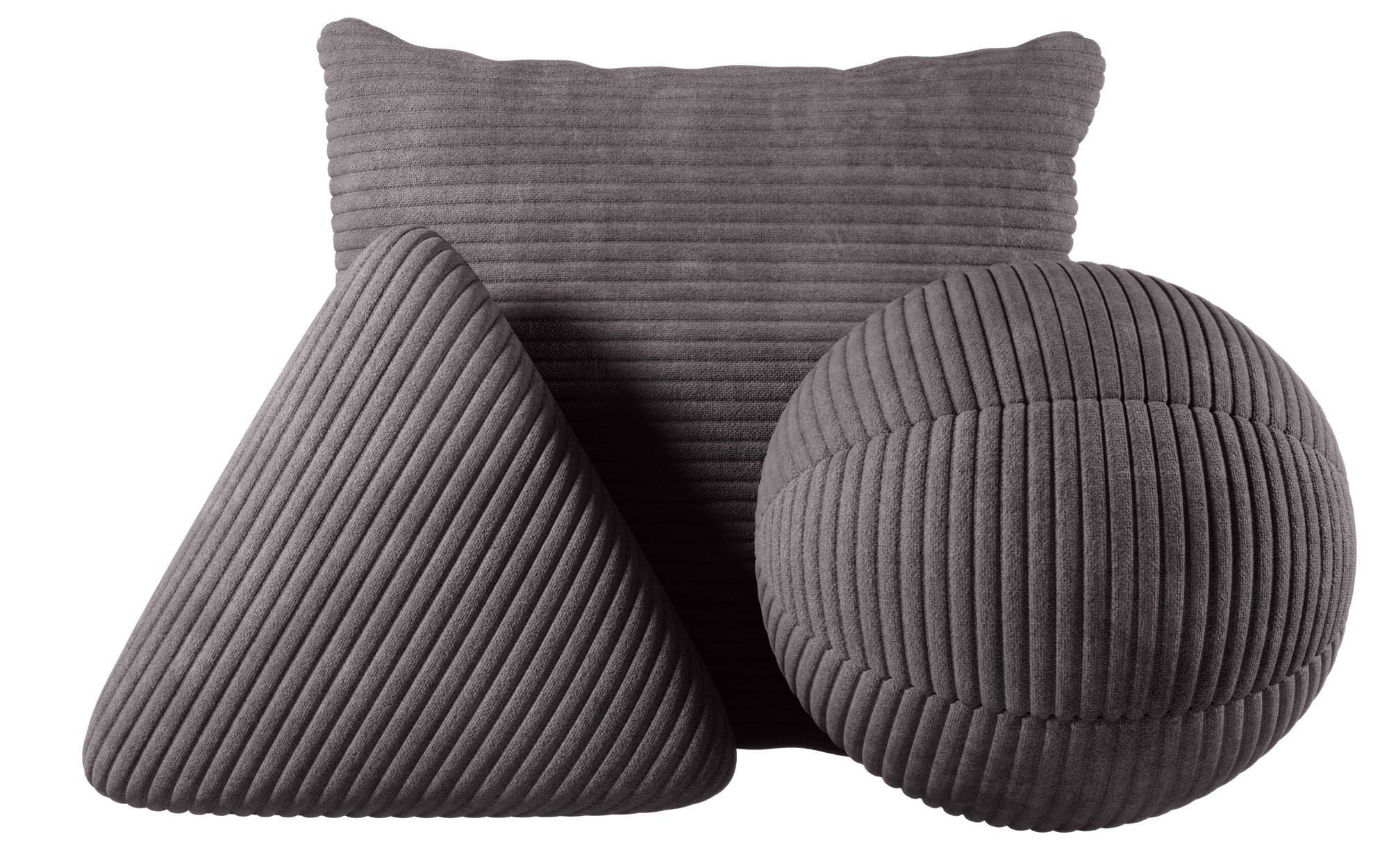 Luxuriöses weiches Cord Zierkissen-Set für stilvolles Wohnzimmer-Ambiente