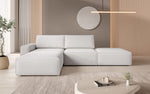 Lade das Bild in den Galerie-Viewer, Luxuriöses Modulares Ecksofa Yuma mit Bouclé-Stoff und Beistellhocker – Perfekt für Ihr Wohnzimmer
