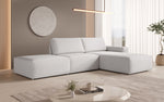 Lade das Bild in den Galerie-Viewer, Luxuriöses Modulares Ecksofa Yuma mit Bouclé-Stoff und Beistellhocker – Perfekt für Ihr Wohnzimmer
