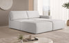 Luxuriöses Modulares Ecksofa Yuma mit Bouclé-Stoff und Beistellhocker – Perfekt für Ihr Wohnzimmer