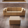 Modulares Luxus Gartensofa Set Eden mit Hocker – Perfekt für Outdoor-Entspannung