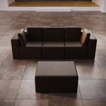 Lade das Bild in den Galerie-Viewer, Modulares Luxus Gartensofa Set Eden mit Hocker – Perfekt für Outdoor-Entspannung
