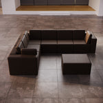 Lade das Bild in den Galerie-Viewer, Modulares Gartensofa Eden L Maxi – Luxuriöses Outdoor-Lounge-Set mit Beistellhocker
