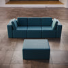 Modulares Luxus Gartensofa Set Eden mit Hocker – Perfekt für Outdoor-Entspannung
