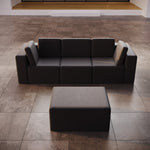 Lade das Bild in den Galerie-Viewer, Modulares Luxus Gartensofa Set Eden mit Hocker – Perfekt für Outdoor-Entspannung
