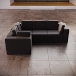 Lade das Bild in den Galerie-Viewer, Elegantes Modulares Gartensofa Eden L: Wetterfest, Flexibel für Luxuriöse Outdoor-Momente
