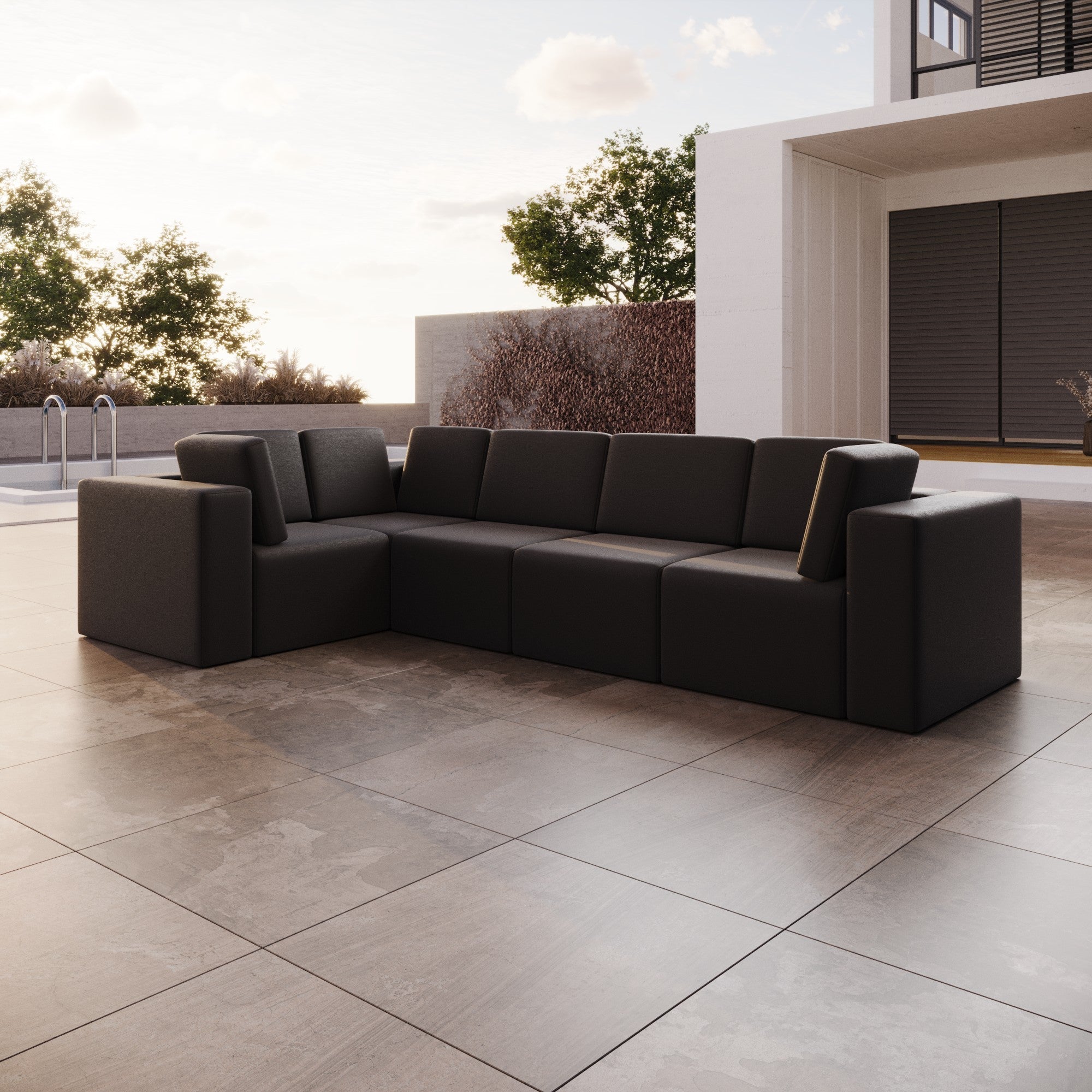Luxuriöses Modulares Gartensofa Eden L Maxi – Wetterfest & Komfortabel