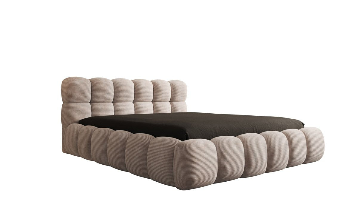 Luxuriöses Polsterbett Boston Cord: Eleganz, Komfort und Praktischer Stauraum für Ihr Schlafzimmer
