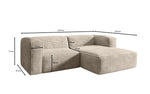 Lade das Bild in den Galerie-Viewer, Komfortables Ecksofa Comfy L Mini aus Cord: Modern, Gemütlich, Vielseitig
