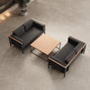 Euphoria Garten Lounge Set: Zwei Aluminium Sofas, Couchtisch, Sunbrella Bezüge