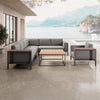 Luxuriöse Euphoria Ecklounge: Elegantes Aluminium Gartenmöbel-Set mit Sunbrella Polstern, wetterfest, modern.