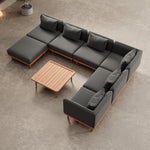 Lade das Bild in den Galerie-Viewer, Luxuriöse Nouri Aevora Designer Outdoor Wohnlandschaft – Modulares Wetterfestes Garten Lounge Sofa Set
