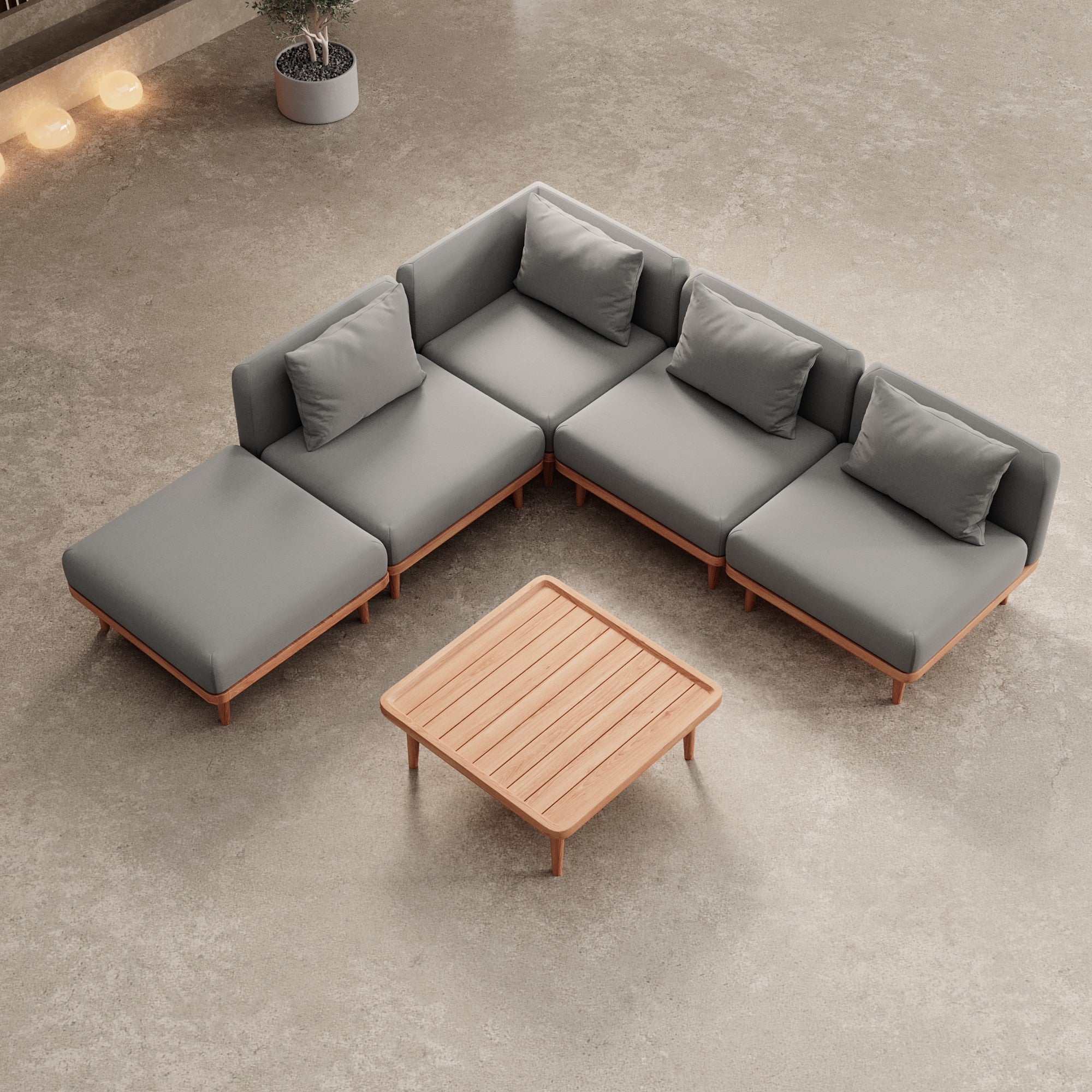 Nouri Modulares Garten-Ecksofa: Luxuriöse Aevora™ Lounge für Außenbereiche