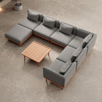 Lade das Bild in den Galerie-Viewer, Luxuriöse Nouri Aevora Designer Outdoor Wohnlandschaft – Modulares Wetterfestes Garten Lounge Sofa Set
