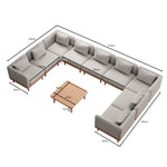 Lade das Bild in den Galerie-Viewer, Nouri Aevora Luxus Modulares Garten Lounge Set – Wetterfeste Outdoor Wohnlandschaft
