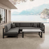 Luxuriöse Vayla Ecklounge Gartenmöbel Set mit Sunbrella® Polstern & Aluminiumrahmen