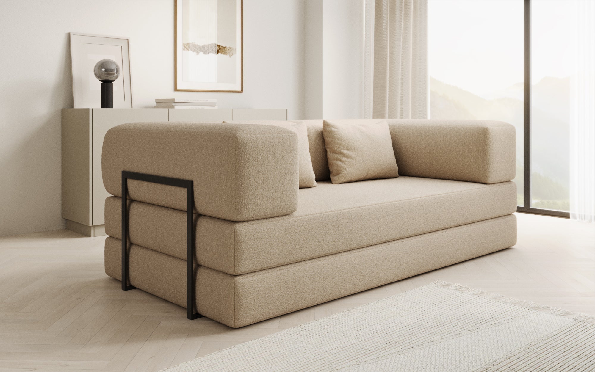 Luxuriöser Bouclé Wechselbezug für Lazy Sofa – Weich, Stilvoll, Schutz