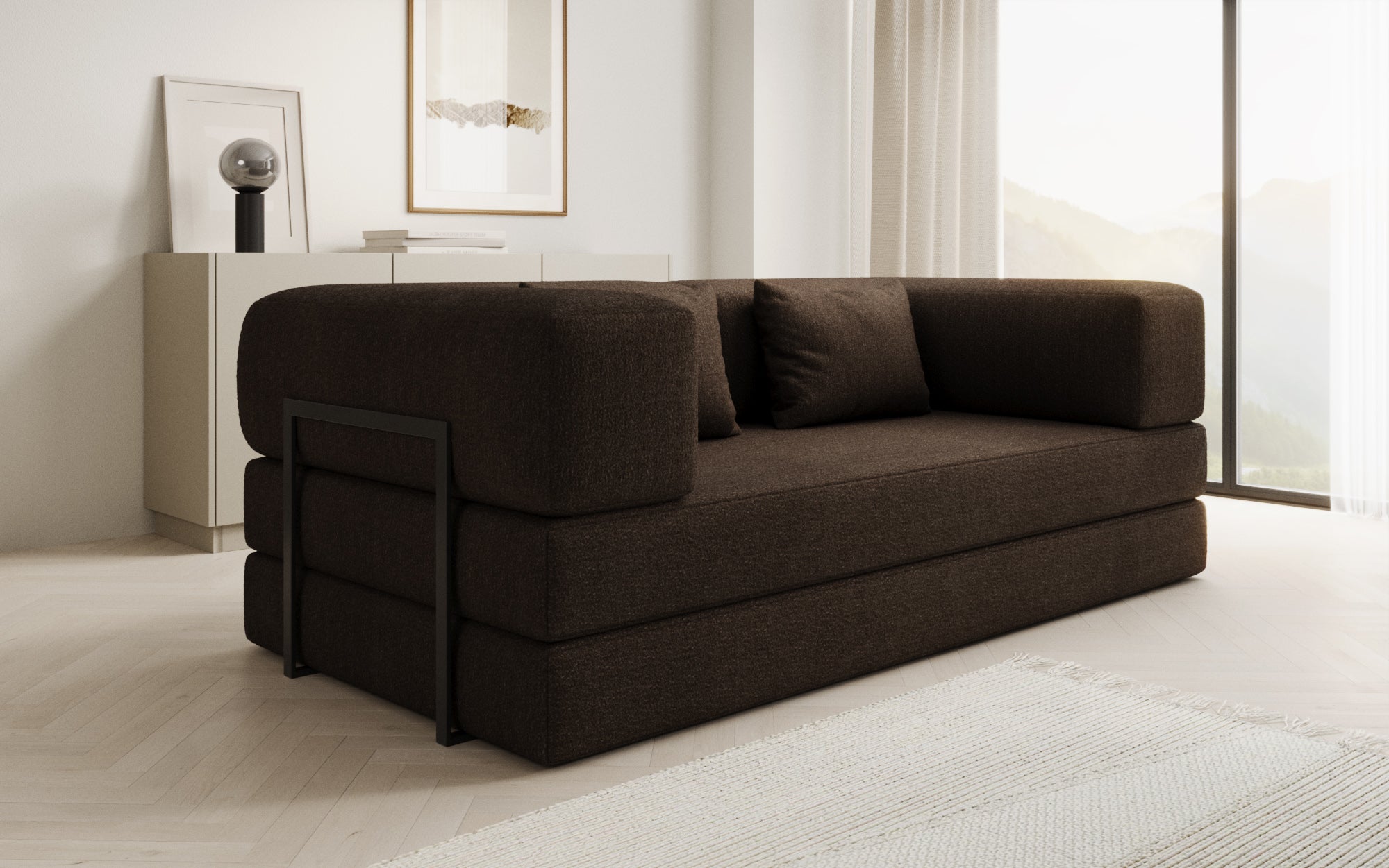 Luxuriöser Bouclé Wechselbezug für Lazy Sofa – Weich, Stilvoll, Schutz
