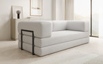 Lade das Bild in den Galerie-Viewer, Luxuriöses Designer Lazy 3-Sitzer Schlafsofa mit Stauraum in Bouclé
