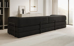 Lade das Bild in den Galerie-Viewer, Luxuriöses XXL Bouclé Designer Sofa mit Schlaf- und Stauraumfunktion
