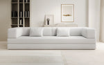 Lade das Bild in den Galerie-Viewer, Luxuriöses XXL Bouclé Designer Sofa mit Schlaf- und Stauraumfunktion
