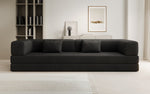 Lade das Bild in den Galerie-Viewer, Luxuriöses XXL Designer Bouclé Sofa – 3 Sitzer mit Schlaffunktion &amp; Stauraum
