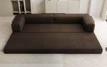 Lade das Bild in den Galerie-Viewer, Luxuriöses XXL Bouclé Designer Sofa mit Schlaf- und Stauraumfunktion
