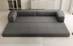 Lade das Bild in den Galerie-Viewer, Luxuriöses XXL Designer Bouclé Sofa – 3 Sitzer mit Schlaffunktion &amp; Stauraum
