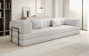 Luxuriöses XXL Bouclé Designer Sofa mit Schlaf- und Stauraumfunktion