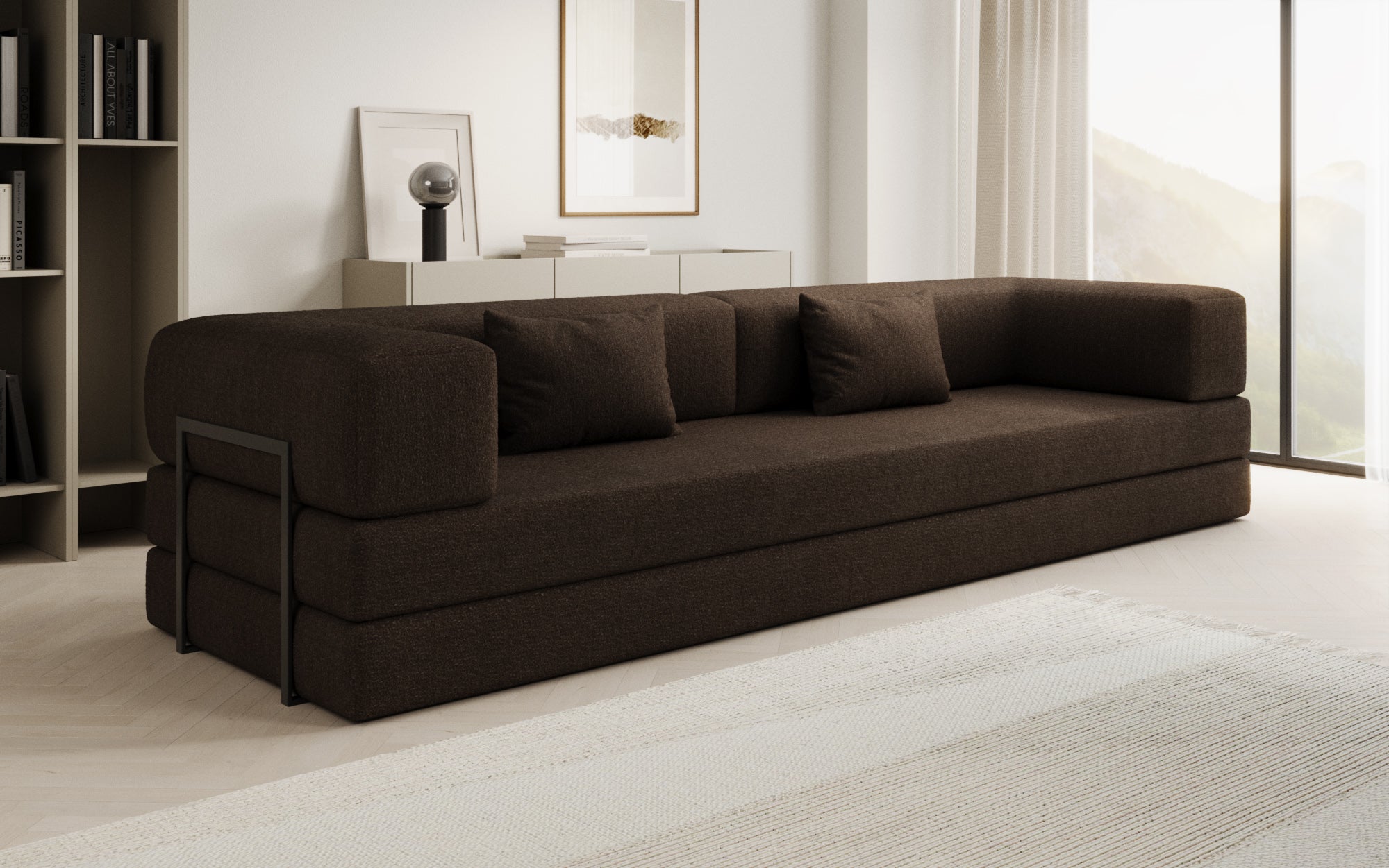 Luxuriöser Bouclé Wechselbezug für Lazy Sofa – Weich, Stilvoll, Schutz