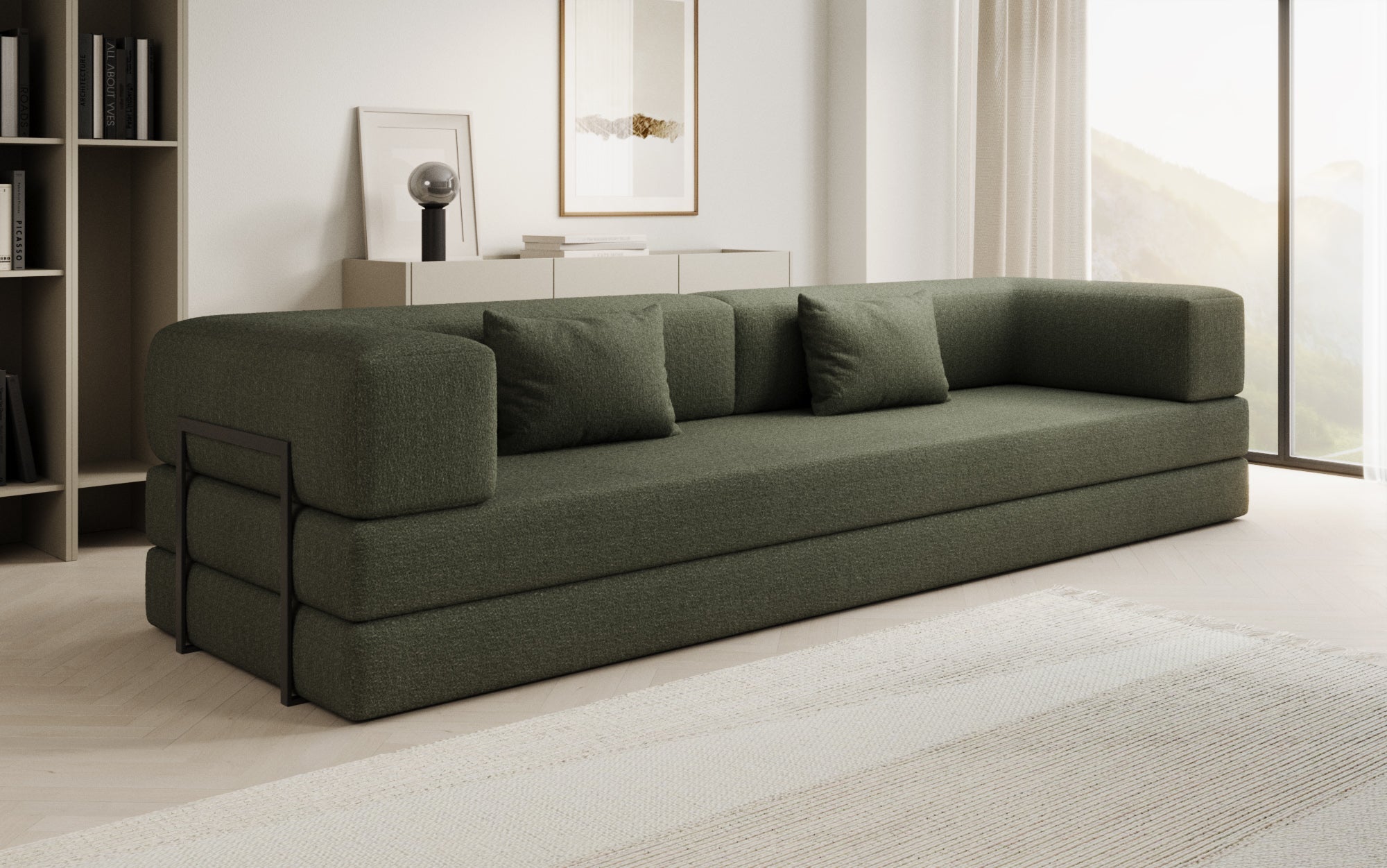 Luxuriöser Bouclé Wechselbezug für Lazy Sofa – Weich, Stilvoll, Schutz