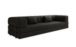 Lade das Bild in den Galerie-Viewer, Luxuriöses XXL Designer Bouclé Sofa – 3 Sitzer mit Schlaffunktion &amp; Stauraum
